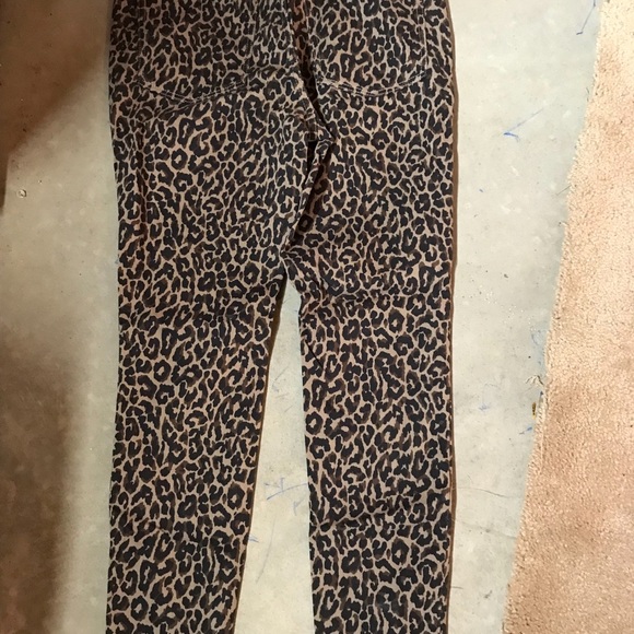 J Crew High Rise Toothpick Leopard Jeans NWT 30 - Picture 3 of 3